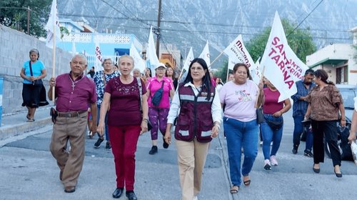 Galicia Ruiz visita Las Palmas y López Mateos en Santa Catarina
