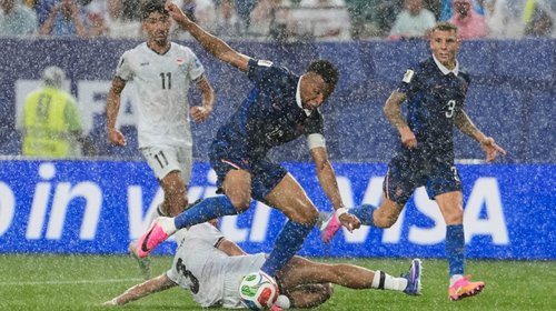 Reanudan Francia vs Irak tras fuertes lluvias en Filadelfia