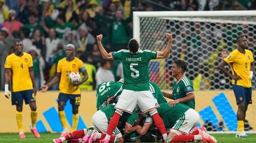 ¡Llegó el quinto! México vence 2-0 a Ecuador y avanza a octavos