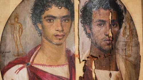 Restaura Egipto el Tondo de los Dos Hermanos, obra del siglo II