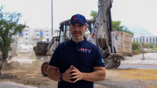 Supervisa Adrián rehabilitación del Complejo Rube en Monterrey