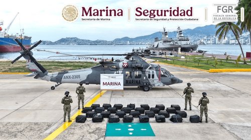 Decomisan más de 3 toneladas de cocaína en Guerrero y Tlaxcala