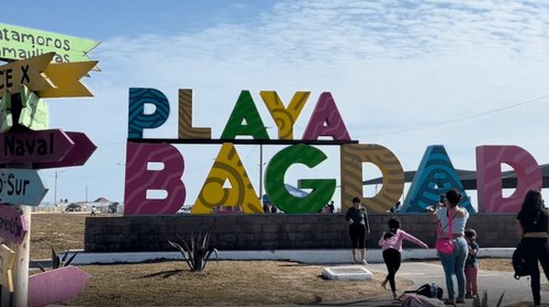 Visitantes llegan desde Reynosa hasta Playa Bagdad