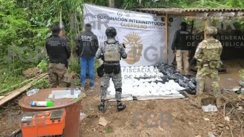 FGR desmantela y asegura centro de metanfetamina en Guerrero