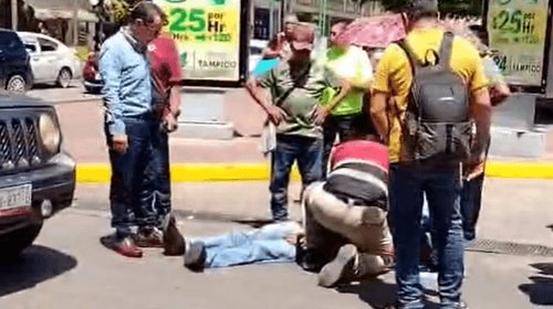 Atropellan a hombre de 64 años en el centro de Tampico