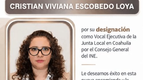 Nombran a nueva titular de la delegación del INE Coahuila