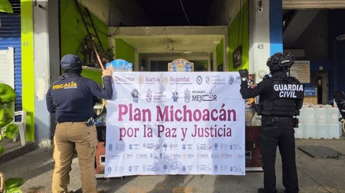 Aseguran 64 máquinas tragamonedas tras cateos en Morelia