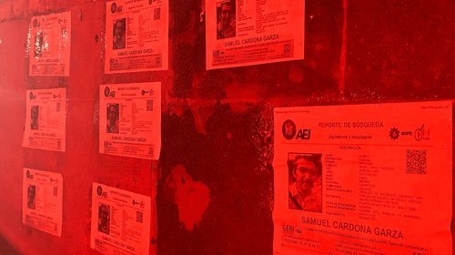 Colocan fichas de búsqueda por activista Samuel Cardona