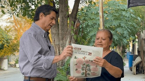 Aspirantes de la Transformación dialogan con vecinos de Escobedo