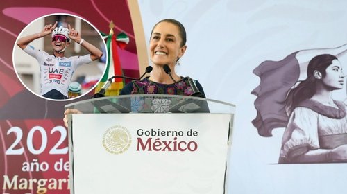 Sheinbaum felicita a Isaac del Toro por podio en Tour de Francia
