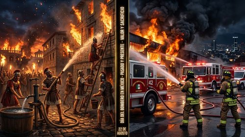 De Roma a México; así nació el Heroico Cuerpo de Bomberos