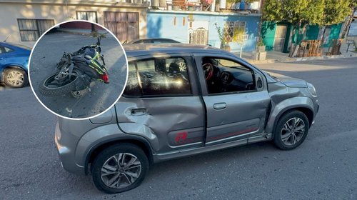 Provoca omisión de alto aparatoso accidente vial en la Bellavista
