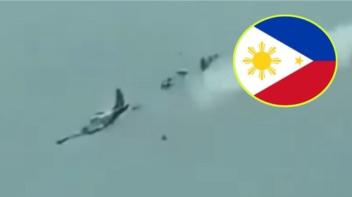 Dos aviones militares chocan en Filipinas; mueren cuatro pilotos