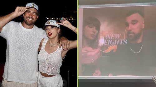 Taylor Swift sorprende en show de Travis Kelce con video gracioso