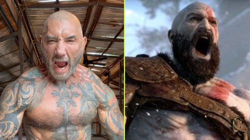Bautista se transforma para interpretar a Kratos en 'God of War'