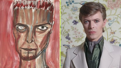 David Bowie: subastarán autorretrato con huellas de sus manos