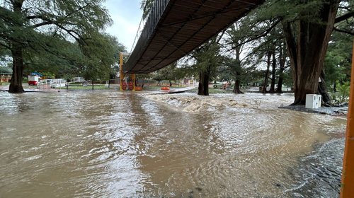 Vigilan creciente del Rio La Silla por lluvias en Guadalupe