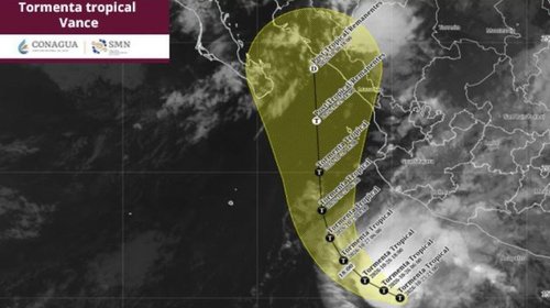 'Vance' se mantiene como tormenta tropical al sur del país