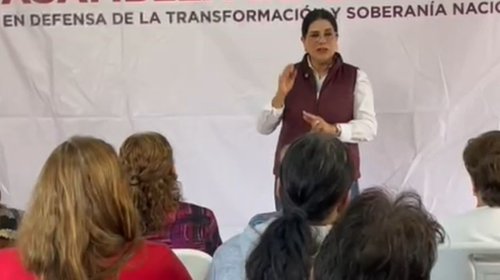 Sostienen reunión informativa con simpatizantes en Santa Catarina