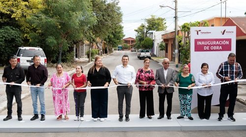 Benefician a 4 mil vecinos con pavimentación en Victoria