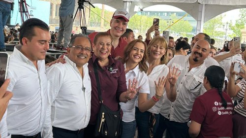 Rechaza Sheinbaum hablar de proceso interno de Morena Nuevo León