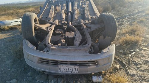 Profesora sufre volcadura camino a su escuela en Ramos Arizpe