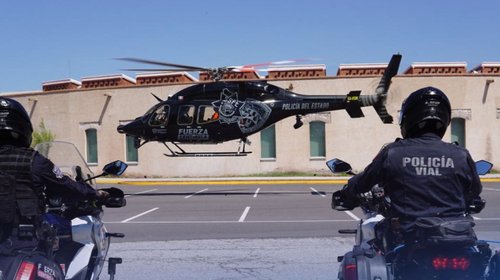 Balean helicóptero de Seguridad Pública en Chihuahua
