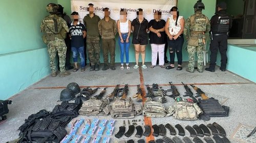 Operativo 'Sable' de Semar deja arsenal asegurado en Badiraguato