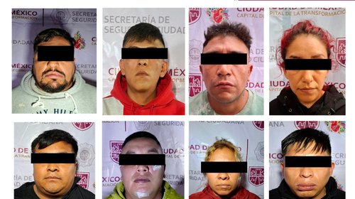 Caen ocho presuntos criminales en operativos simultáneos en CDMX