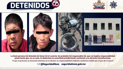 Detienen a dos hombres con 221 paquetes de droga en CDMX