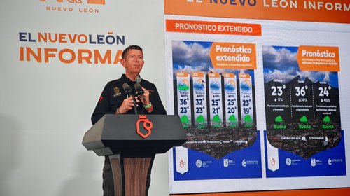 Protección Civil alerta por lluvias intensas en Nuevo León