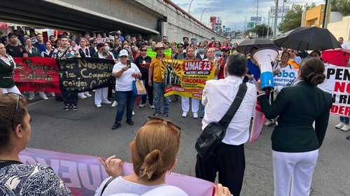 Trabajadores del IMSS marcharán en Monterrey por alza salarial