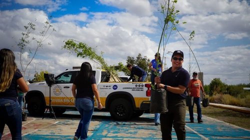 GM Ramos Arizpe impulsa reforestación con 110 árboles