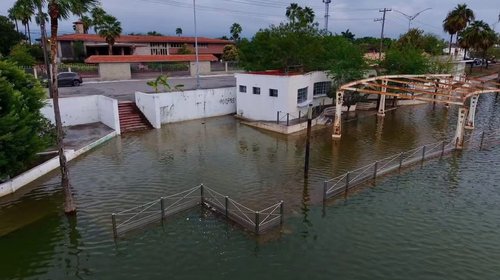 Persisten inundaciones en El Laguito y Arboledas, Matamoros