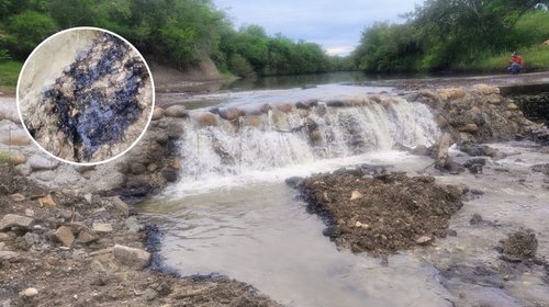 Derrame de hidrocarburo contamina brazo de agua dulce en Altamira