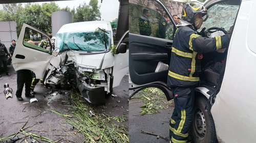 Choque en Periférico moviliza a elementos de emergencia