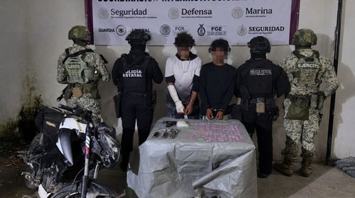 Cae menor de edad con armas y drogas en Mazatlán, Sinaloa