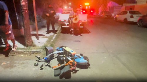 Resulta herido un menor tras choque en minimoto en Laredo
