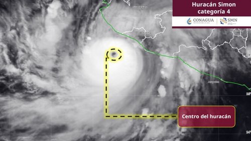 Huracán 'Simón' podría golpear Jalisco y Colima