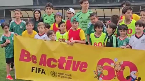 Selección mexicana promueve actividad física con niños