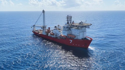 Llega el barco Seven Pegasus al Puerto Norte en Matamoros