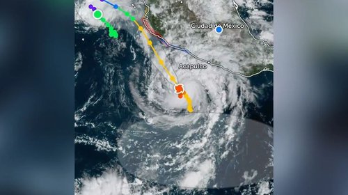 Bordea huracán Trudy el Pacífico y genera alerta en seis estados