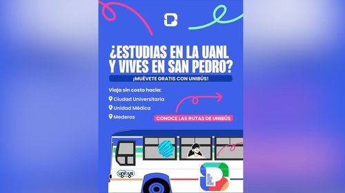 Implementa San Pedro transporte para estudiantes de la UANL