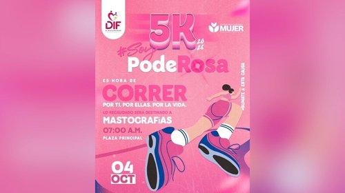 Anuncian la carrera 5K Soy Poderosa en Matamoros