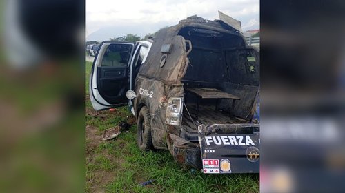 Mueren tres elementos de Fuerza Civil tras volcadura en Escobedo