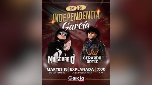 Prepara municipio de García festejo patrio con gran elenco