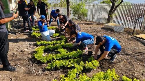 Siembran árboles para transformar el entorno educativo de NL