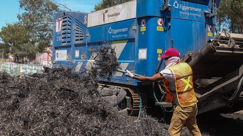 Seduma combate riesgo ambiental por llantas en Reynosa