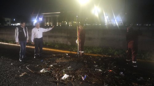 Aplica Escobedo operativo Acuario tras fuertes lluvias