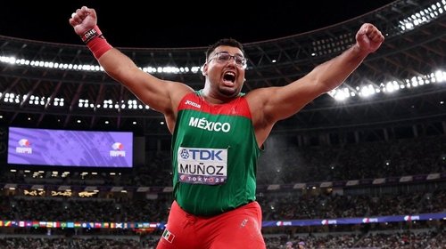Uziel Muñoz conquista el oro con lanzamiento de bala 20.97 metros